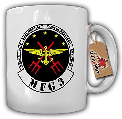 Tasse MFG 3 Marineflieger Geschwader BW Bundesmarine Abzeichen Wappen #17751