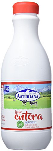 Central Lechera Asturiana - Leche UHT Entera - Botella 1500 ml - Pack de 6 (Total 9000 ml)