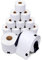 Aegis Adhesives - Kompatible Etiketten Ersatz für Brother DK-1202 (6,1 x 9,9 cm) Versand & Porto, Verwendung mit QL Etikettendruckern - 12 Rollen + 1 Rahmen