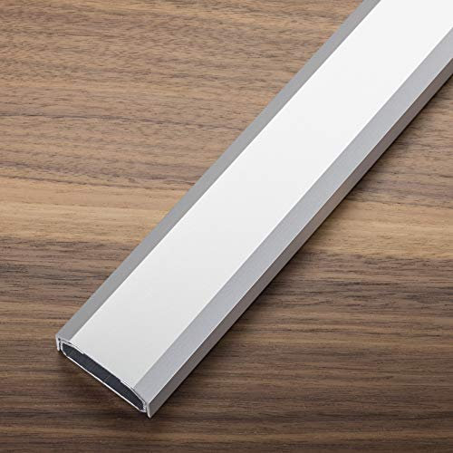 Conduit de Câbles de Design 1100 x 50 x 20 mm argent anodisé avec Place pour nombreuses Câbles Raccord de Câbles