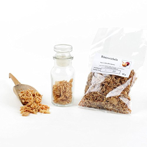 Röstzwiebeln getrocknet, Zwiebel Gewürz, Naturgewürz, Universalgewürz, Fried Onions, 40g
