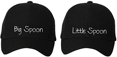 60 Second Makeover Limited Couples Big Spoon Little Spoon Black Caps Baseball Valentines Honeymoon Anniversary