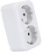 LEDKIA LIGHTING Enchufe de Superficie Doble Tipo F Schuko Blanco