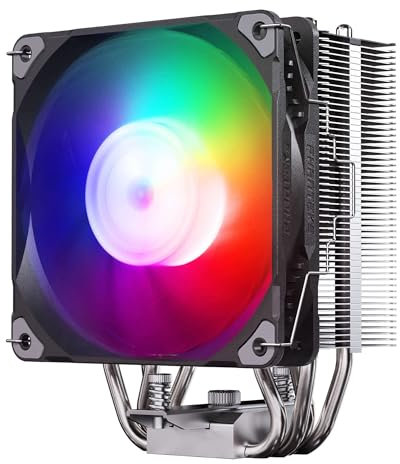 Phanteks Polar ST4 CPU-Kühler, 120mm D-RGB, bis zu 235W TDP, 4 Kupfer-Heatpipes, leiser PWM-Lüfter, kompatibel mit Intel & AMD Prozessoren