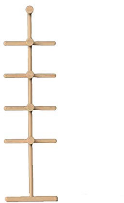 Kleiderständer Holzleiter Gegen Den Wandrahmen Kreative Bodenwand Holzregal (Color : Beige)
