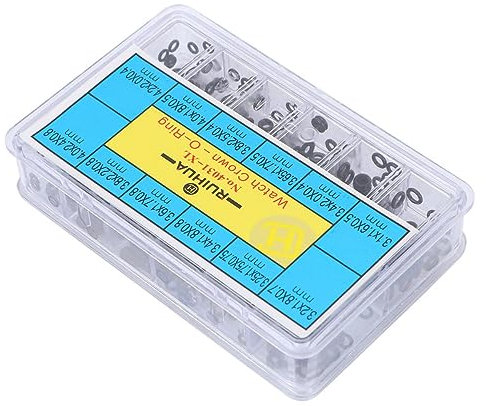 500 Pièces Réparation De Montre Joint Torique Joints De Montre En Caoutchouc Assortiment De Joints Toriques En Silicone Rondelles En Caoutchouc Accessoires En Boîte Provisions