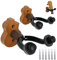 sphaiya Ukulelen-Wandhalterung, 2 Stück, Holz, passend für Mandolinen, Ukulelen, Banjo-Aufhänger, Ukulele-Halter zu Hause und im Studio, Musikgeschäfte, Museen und Messen.