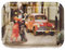Lashuma Serviertablett eckig 31x23 cm, Geschirrtablett Melamin, Küchentablett braun Design: Tango