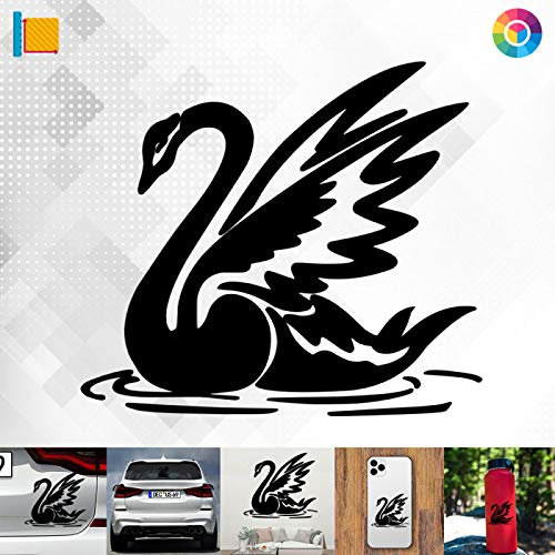 Decus Shop Schwan Höckerschwan 3075 // Sticker Aufkleber vers. Größe Farbe