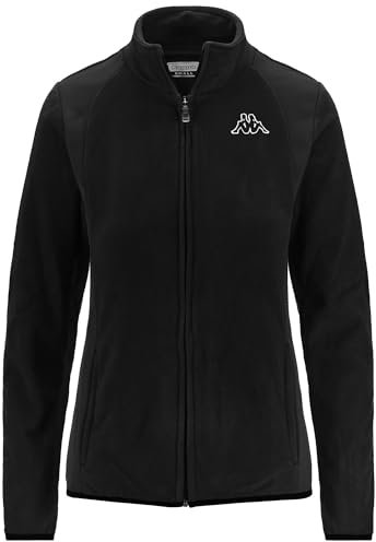 Kappa Pile da Donna Realizzato in Micro Polar. Slim Fit. VAVAUX (Nero, S)