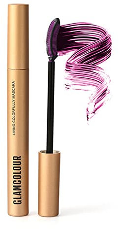 Mascara magro color magico, mascara magro colorato arricciante spesso, mascara per ciglia in fibra di seta 4D impermeabile a lunga durata (Riccio Viola)