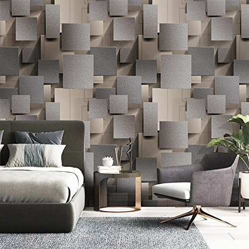 3D Para Papel Pintado Personalizado Y Moderno Papel Pintado De Ante No Tejido De Celosía 3D Moderno Para Paredes Rollo De Papel 3D Sala De Estar Dormitorio Tv Fondo Decoración De Papel De Pared, 350