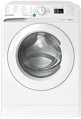 Indesit BWA 81285X W IT - Lavatrice 8kg Libera Installazione, Carica Frontale. Centrifuga 1200 Giri Al Minuto - Larghezza 59,5cm, Profondità 63,0cm, Altezza 84,5cm, Classe Energetica B