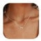 Chriscoco Kette mit Buchstabe 𝐒𝐢𝐥𝐛𝐞𝐫 𝟗𝟐𝟓 Halskette mit Buchstaben Gold/Silber Kette Damen Hypoallergene Herzkette Anfangsbuchstaben Silberkette damen - Mit Schmuckschatulle