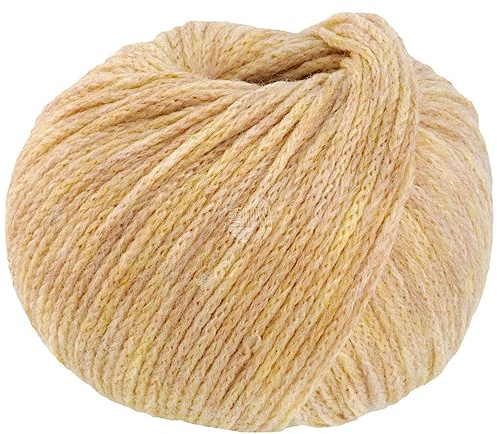 LANA GROSSA Cool Merino | Leichtes Kettengarn aus klassischer Merinowolle | Handstrickgarn aus 90% Schurwolle (Merino) & 10% Polyamid | 50g Wolle zum Stricken & Häkeln | 150m Garn FB 23