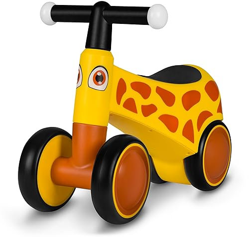LIONELO Sammy Laufrad ab 1 Jahr, Fahrrad ohne Pedal für 12-36 Monate Babys, Lauflernrad mit 4 Rädern bis 25 kg, rutschfeste Griffe, Baby Spielzeug - Erstes Laufrad für Jungen und Mädchen
