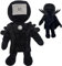 IOSCDH Ski-Bidi Figure, Ski-Bidi TOI-Let Peluche Juguete De Peluche para Inodoro Ski-Bidi Titan Speakerman Peluche Ski-Bidi Figura De Peluche Juguetes Regalo De Cumpleaños para Niños Fans (A)