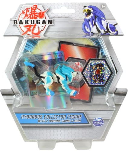 BAKUGAN - Sammlerfiguren mit 2 Sammelkarten und Sammlermünze – Hydorous Blue