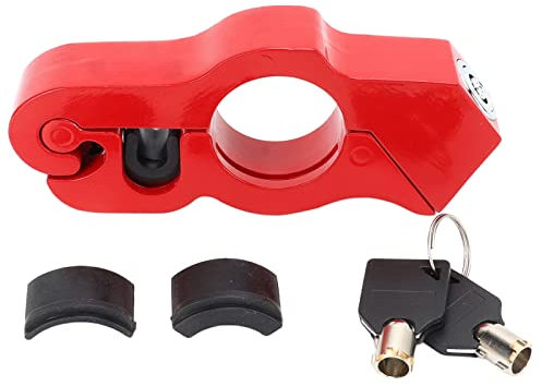 Pissente Motorcycle Handlebar Lock, Scooter Brake Clutch Security Locks, Aluminum Alloy Motorcycle Grip Lock with 2 Keys Brake Lever Lock Handlebar for Scooters ATVs