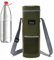 Bolsa térmica para vino | Bolsa para vino, bolsa de vino, bolsa de vino portátil, bolsa de vino plegable, bolsa de licores, bolsa de camping espesada para fiestas, playa, viajes, verde militar,