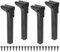 sourcing map Lot de 4 pieds de table pliants en métal de 22 cm - Pieds de rechange pour armoire, canapé, chaise, lit