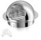 Aérateur d'extraction externe en acier inoxydable 304 de 150 mm et gants pour sèche-linge, ventilateurs d'extraction de salle de bain, unités de climatisation et hottes de cuisinière (1 pièce)