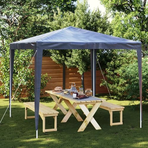 ShGaxin Partyzelt, Festzelt, Pavillion, Bierzelt, Garten Party Zelt, Gartenzelt, Grillpavillon, 2,5 x 2,5 m Blau