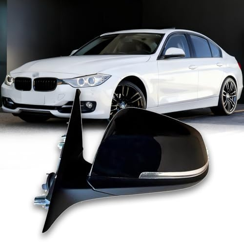 TiJeRa Elektrisch Klappbar Heizung Blinklicht Außenspiegel für BMW-3 Series F30 2011-2018 Rückspiegel Seitenspiegel Spiegel