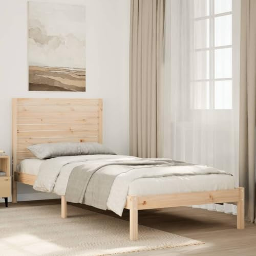 MOBCANT Massivholzbett Extra Lang Bettgestell Futonbett 90x220 cm | Ohne Matratze, Geeignet für Schulen, Geeignet für Wohnungen, Geeignet für Schlafzimmer, Geeignet für Gästezimmer