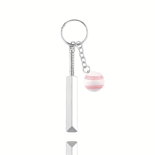Sisadodo 3D Cricket Keyring for Car Key Purse Friendship Key Rings for Football Cricket Lovers Fans Birthday Graduation Gifts for Best Friends