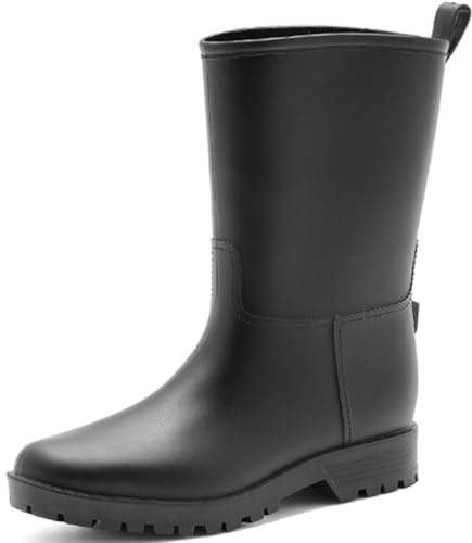 Mufanton Stivali da Pioggia da donna Scarpe da Pioggia comode Stivali di Gomma Scarpe da Giardino Antiscivolo All'aperto