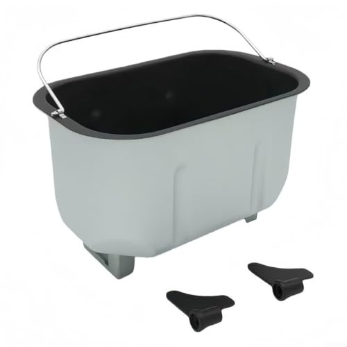 Cubo Antiadherente de Repuesto para máquina de Pan con 2 paletas de Amasado para Hornear en casa, 24,8 x 15,5 x 15,7 cm