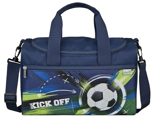 Scooli - Soccer Champ Sporttasche für Kinder - 23 x 35 x 16 cm - geräumiges Hauptfach - Verstellbarer Schultergurt - Zubehör für die Schule - Umhängetasche