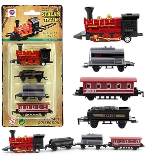 Zug Kuchen Toppers Zug Kuchen Dekorationen Mini Zug Verkehr Spur Eisenbahn Kuchen Topper Dekorationen für Dampfzug Thema Geburtstag Party Supplies Geschenk