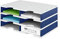 styrodoc Sortierstation Duo mit 6 Fächern/268020338 BxTxH 485x331x223 grau/blau