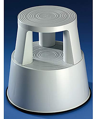Soennecken Rollhocker Quick-Step mit 3 Gleitrollen grau bis 150 kg Nr. 3618, Kunststoff