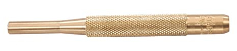 Starrett B565G Brass Drive Pin Punch, 4 Overall Length, 1 Pin Length, 1/4 Pin Diameter