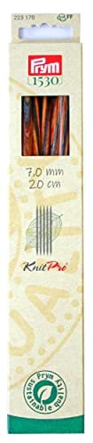 Prym 223170 Strumpfstricknadeln NATURAL 20 cm 7,00 mm