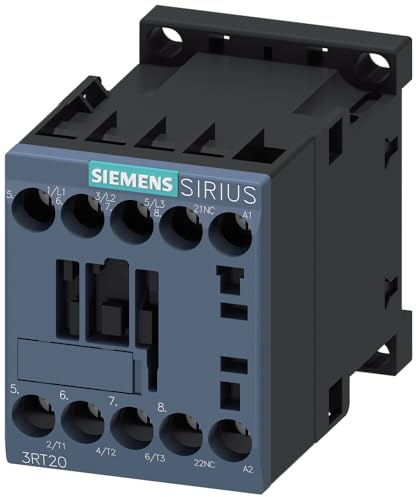 Siemens 3rt20151ab02 leistungsschütze, 3, 3 KW/400 V, 1 NC, AC 24 V, 50/60 Hz, 3-Stangen, SZ S00 Schraubklemmen