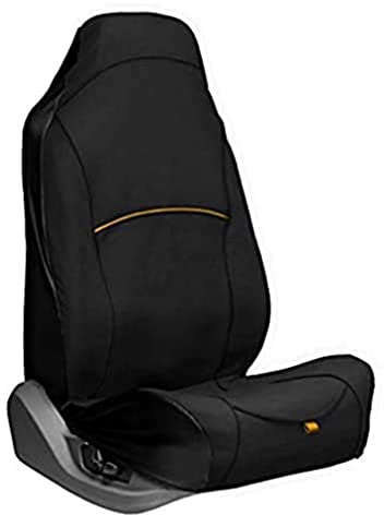 Kurgo Co-Pilot Bucket Seat Cover, Dog Front Car Seat Protector, Waterproof & Stain-Resistant, Secure Fit, Black