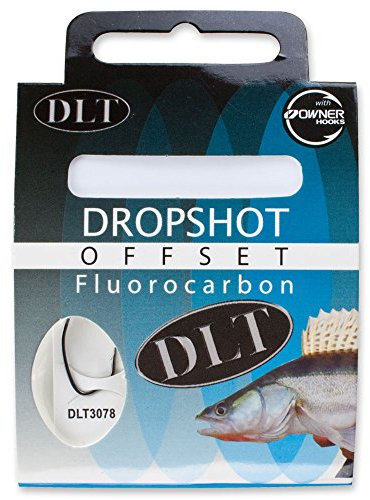 DLT Fluorocarbon gebundene Owner Dropshot Offset Haken Gr. 2/0