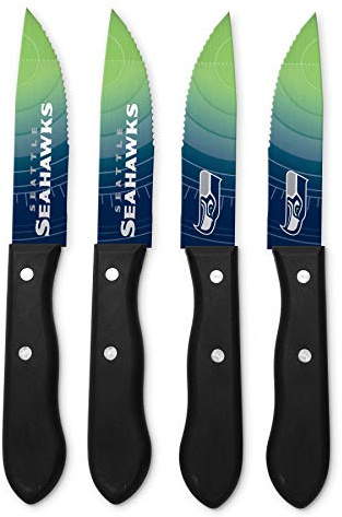 sportsvault NFL Seattle Seahawks Steakmesser-Set, 24,8 cm
