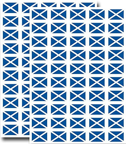 Packung mit 90, 31x20mm, Schottland-Flagge Sticker schottischen St. Andrews Labels