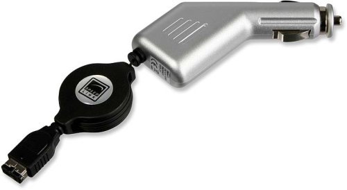 Speedlink KFZ-Charger für das Auto und den Nintendo DS (Kabel ausziehbar) silber schwarz