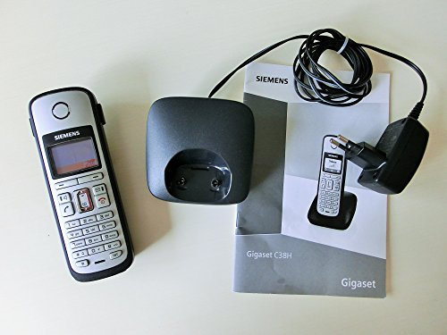 Siemens Gigaset C38 H Mobilteil inkl. Ladeschale, titanium