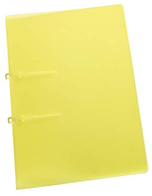 Strip-/Schlaufenhefter, DIN A4, aus 0,35mm PP-Folie semi-transparent, 2 Strips für Standard-80mm-Lochung, Gelb, Verpackungseinheit: 10 STK