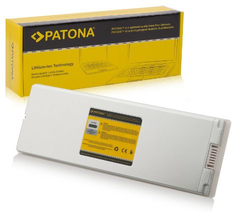PATONA Laptop Akku für Apple MacBook 13 MA254 | MA255 | MA699 | MA700 | MB061 | MB062 | MB402 | MB403 - [ Li-ion; 5600mAh; weiß ]