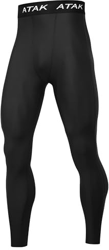 ATAK Sports Mens Compression Tights Black