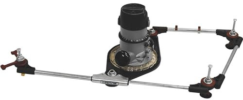 Milescraft Pantograph Pro 1221 Système complet de traçage pour panneaux en bois sur mesure, noir.