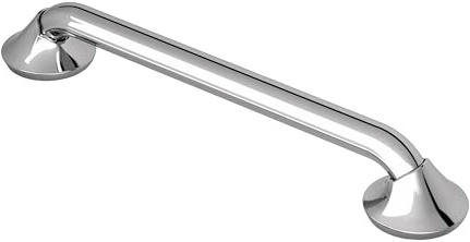 Moen YG2812CH Bathroom Safety 12-Inch Stainless Steel Transitional Bathroom Grab Bar, Chrome